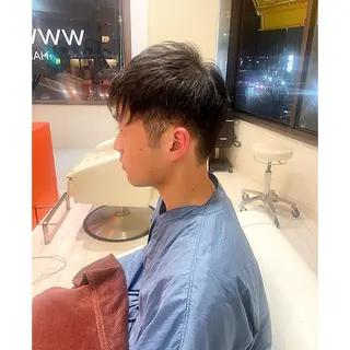 メンズ 前さこ 結衣のヘアスタイル