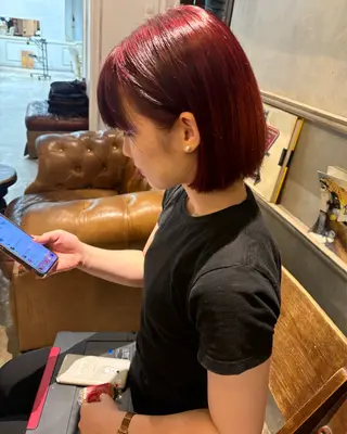 ショート カラー RUKA 美容院×ネイリストのヘアスタイル