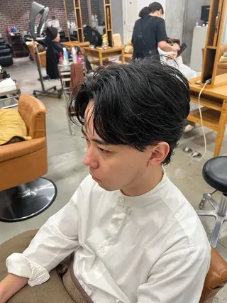 ショート 山野愛子美容室　銀座店所属・tomoメンズ特化 /パーマ/カットのヘアスタイル