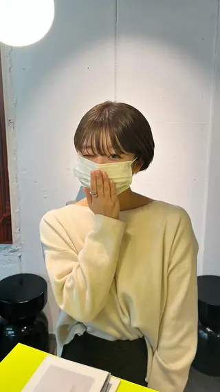 ミディアム カラー ヘアアレンジ デザインカラー 原宿/キシタのヘアスタイル