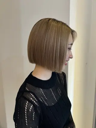 ミディアム カラー 赤み無し柔らかカラー 【梅田】madokaのヘアスタイル