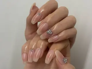 ネイル rina ニュアンス♡ワンホンのネイルデザイン