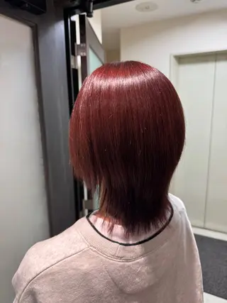 ミディアム カラー 田村講幸 ALBUMアカデミーのヘアスタイル