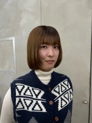 ミディアム カラー 似合わせカット/ ハイトーン/aoiのヘアスタイル