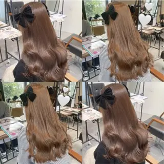 ロング 艶カラー/羽エクステ サラサ💟のヘアスタイル