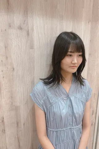 セミロング 竹村 恵功代のヘアスタイル