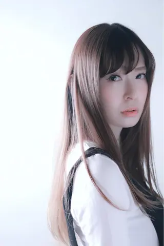 セミロング ロング カラー 川間 将彦のヘアスタイル