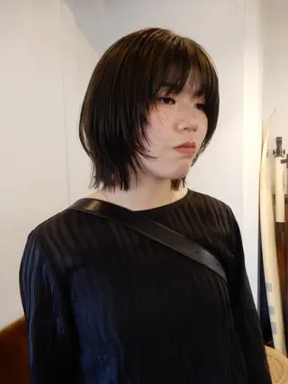 ショート カラー デザインカット🎨 ボブ🫟おざきのヘアスタイル