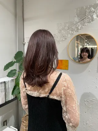 ミディアム yearn所属・naho✂︎bob/ layerのヘアスタイル