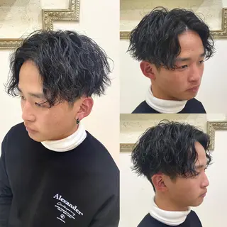 パーマ メンズ 年間2000名担当◎ パーマ職人/仲原佑樹のヘアスタイル