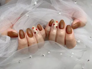 ネイル I-nailロング /ワンホン/キラキラのネイルデザイン