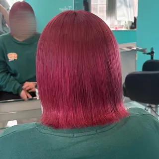 ショート カラー ボブ/艶カラー/ 暖色/Natsukiのヘアスタイル