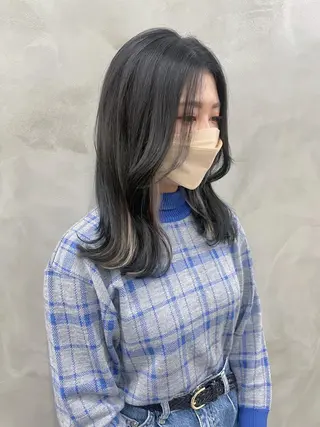 ロング カラー yurika☁️ 似合わせ｜レイヤーのヘアスタイル