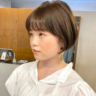 ショート カラー パーマ ヘアアレンジ メンズ キッズ ネイル マツエク・マツパ EMANON梅田店所属・前川 朋香のヘアスタイル