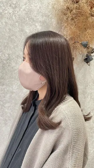 ロング カラー たなか りなのヘアスタイル