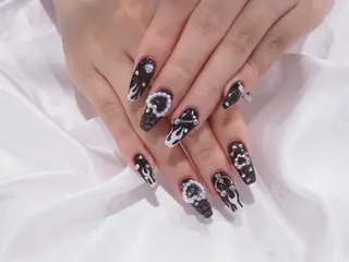 ロング ネイル Amore 板谷爽花のネイルデザイン