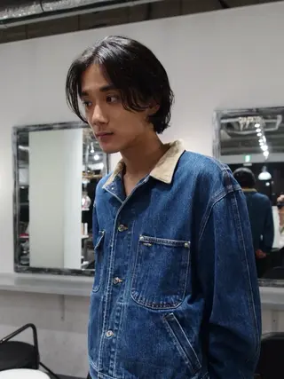 ミディアム メンズ HOLLY 髙橋ユウキのヘアスタイル