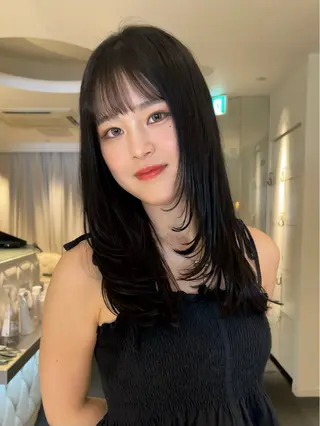 ロング モデル募集/カレン /レイヤーカットのヘアスタイル