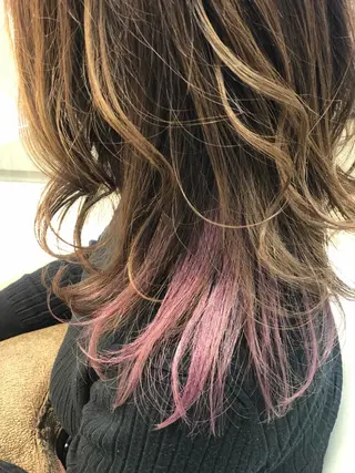 ミディアム ブリーチ/髪質改善 NYNY大久保のヘアスタイル