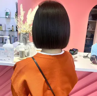 莉乃/縮毛矯正/髪質 改善/艶カラーのヘアスタイル