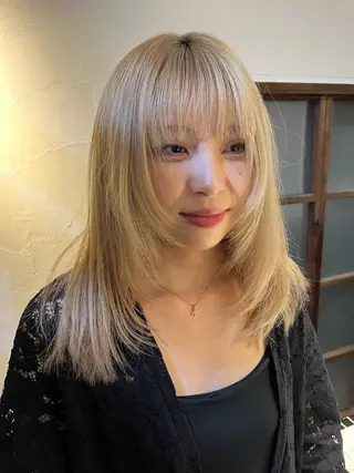 ロング 南 瑠奈のヘアスタイル