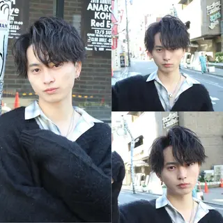 ショート パーマ ヘアアレンジ メンズ 【メンズヘアの匠】 タニ　心斎橋　アメ村のヘアスタイル