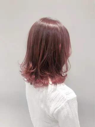 ミディアム カラー 🍎ハイトーンカラー /MANA🍎のヘアスタイル