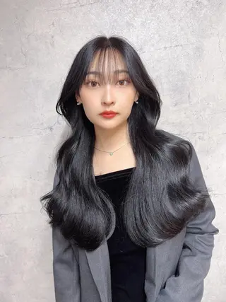 ロング カラー ヘアアレンジ 韓国レイヤー/ 顔周り💕田中将吾のヘアスタイル