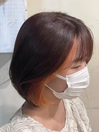 ミディアム カラー メンズ特化/パーマ指 名No.1/百瀬太郎のヘアスタイル