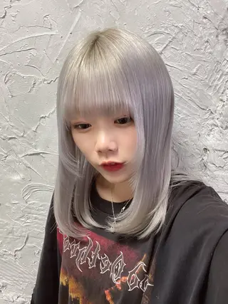 セミロング カラー girly/柔らか カラーMitsukiのヘアスタイル