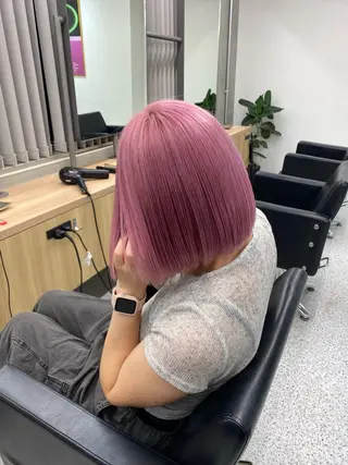 ミディアム カラー PELEshibuya所属・カットモデル様無料 💎saaya💎のヘアスタイル