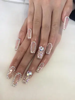 ネイル 💎🐰 saki. m 🐰💎のネイルデザイン