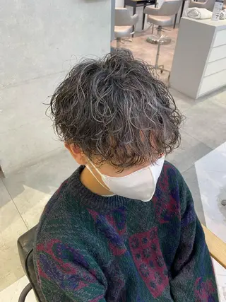 カラー パーマ メンズ 新宿【メンズパーマ】 塩澤太一のヘアスタイル