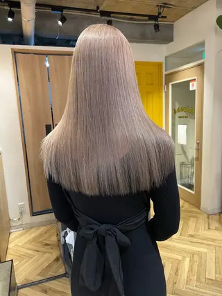 ロング カラー 艶カラー/韓国顔周り 🎀mamiのヘアスタイル