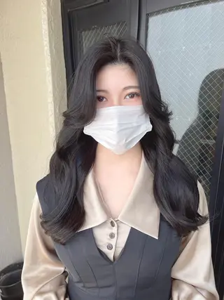 ロング カラー 韓国レイヤー/ 顔周り💕田中将吾のヘアスタイル