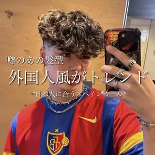 ショート パーマ メンズ 【メンズサロン】 BLUCK 横浜のヘアスタイル