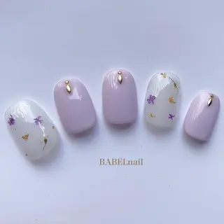 ネイル BABELバベル所属・江戸川橋✨BABEL 【バベル】大人可愛いのネイルデザイン