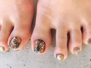 ショート カラー キッズ ネイル マツエク・マツパ illum hicariのネイルデザイン