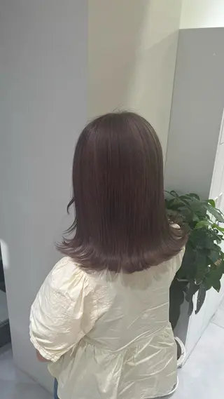 セミロング カラー 髪質改善/レイヤー 兼折楓馬のヘアスタイル