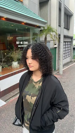 パーマ 水野 明羽のヘアスタイル