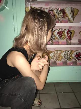 カラー ヘアアレンジ ピンクベージュ/新潟 万代/高橋桃葉🍑のヘアスタイル