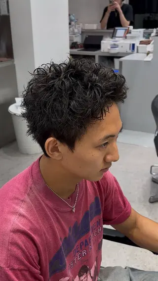 ショート パーマ メンズ 【fifth】 武井音和のヘアスタイル