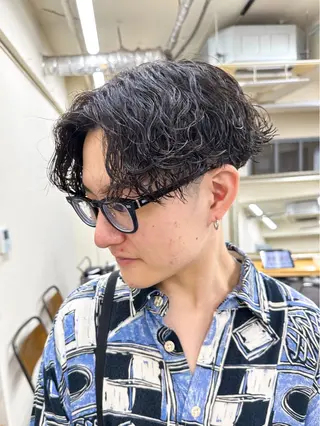 ショート パーマ メンズ メンズパーマ メンズ特化ryoのヘアスタイル