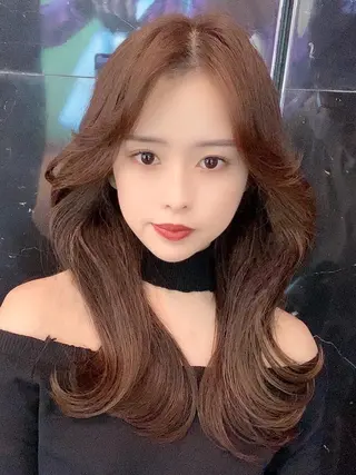 セミロング 韓国ヘア🇰🇷髪質 改善たけるのヘアスタイル