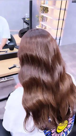 ロング カラー 熊谷 有紗のヘアスタイル