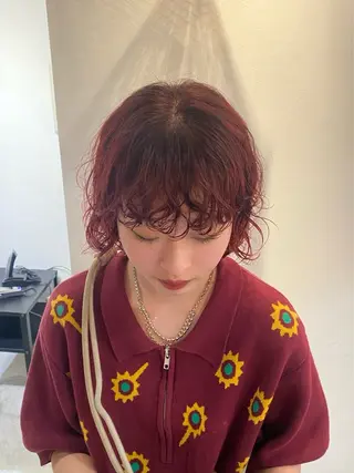 カラー 植田 瑠菜のヘアスタイル