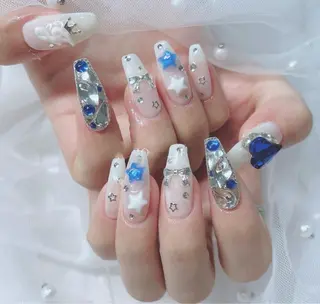 ネイル ETERNA Nail 銀座店【パラジェル/フィルイン/チップ長さだし/マグネット/ニュアンス】所属・ア カリのネイルデザイン