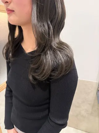 セミロング GO TODAY SHAiRE SALON 原宿Stella店所属・𓍯柔らかhair 𓍯 yukinoのヘアスタイル