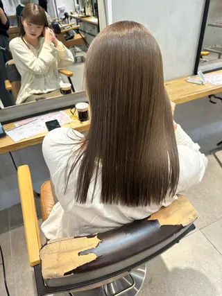 セミロング カラー 縮毛矯正/カラー ✨️Mariamuのヘアスタイル