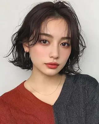 ミディアム カラーモデル☆彡 今川茉綾のヘアスタイル